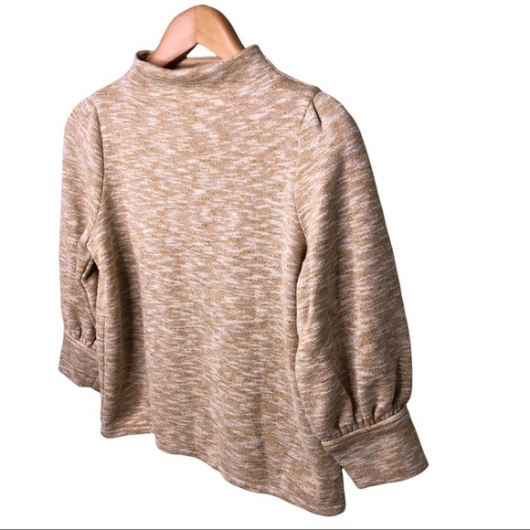 Madewell Gathered Sleeve Mockneck Top Puffed Sleeve Women’s Size XS AG265 - Picture 5 of 11